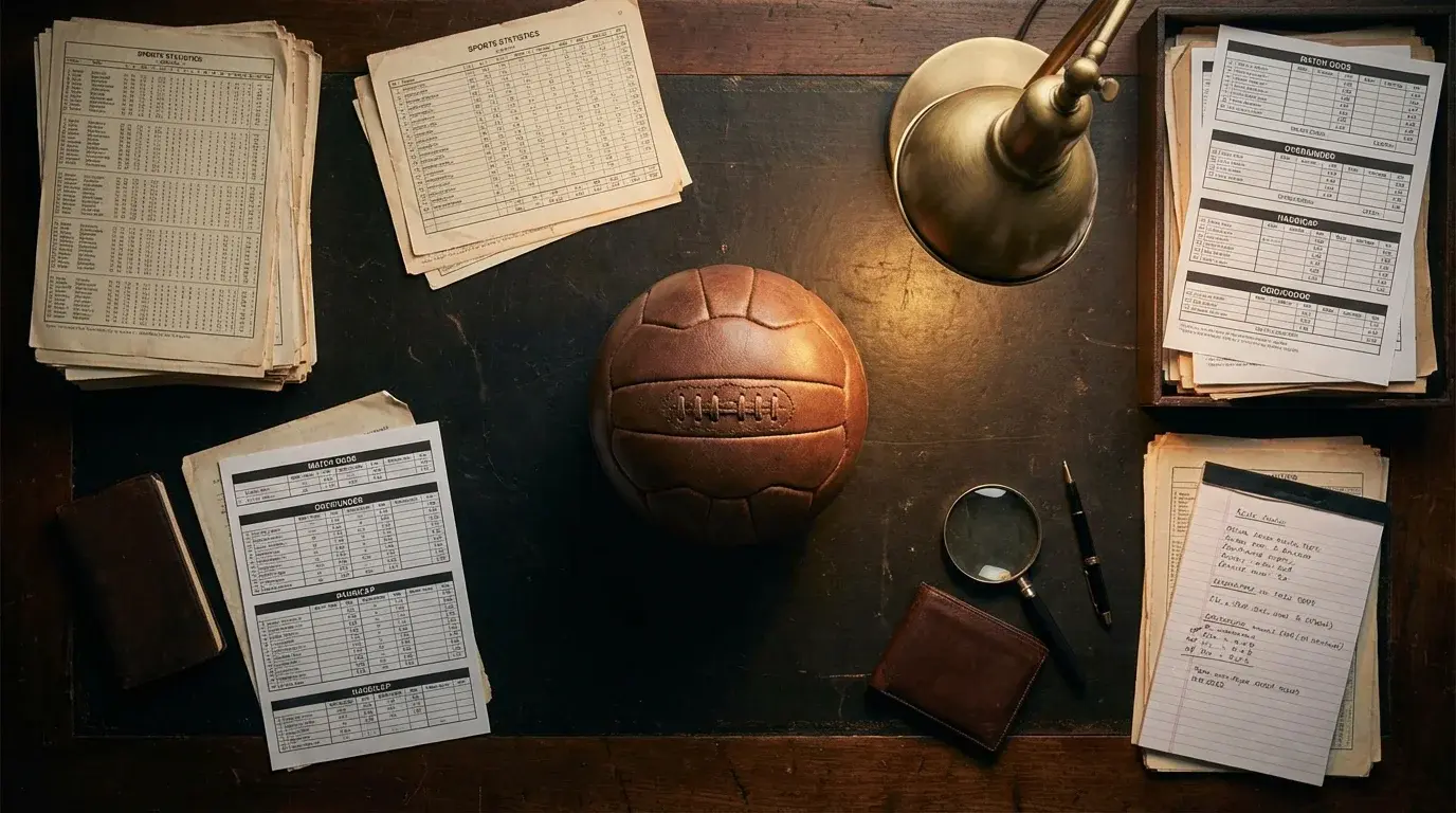Öppen bok med fotbollsbettingtermer markerade som ordlista