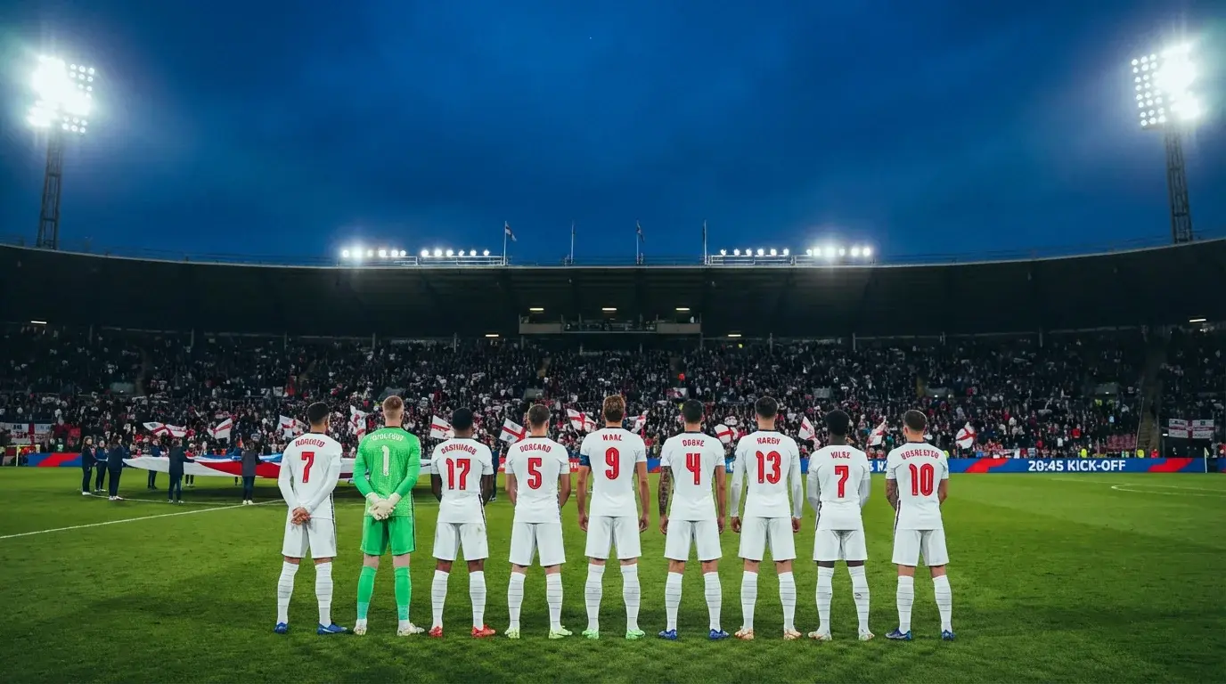 Det engelska landslaget Three Lions inför VM 2026