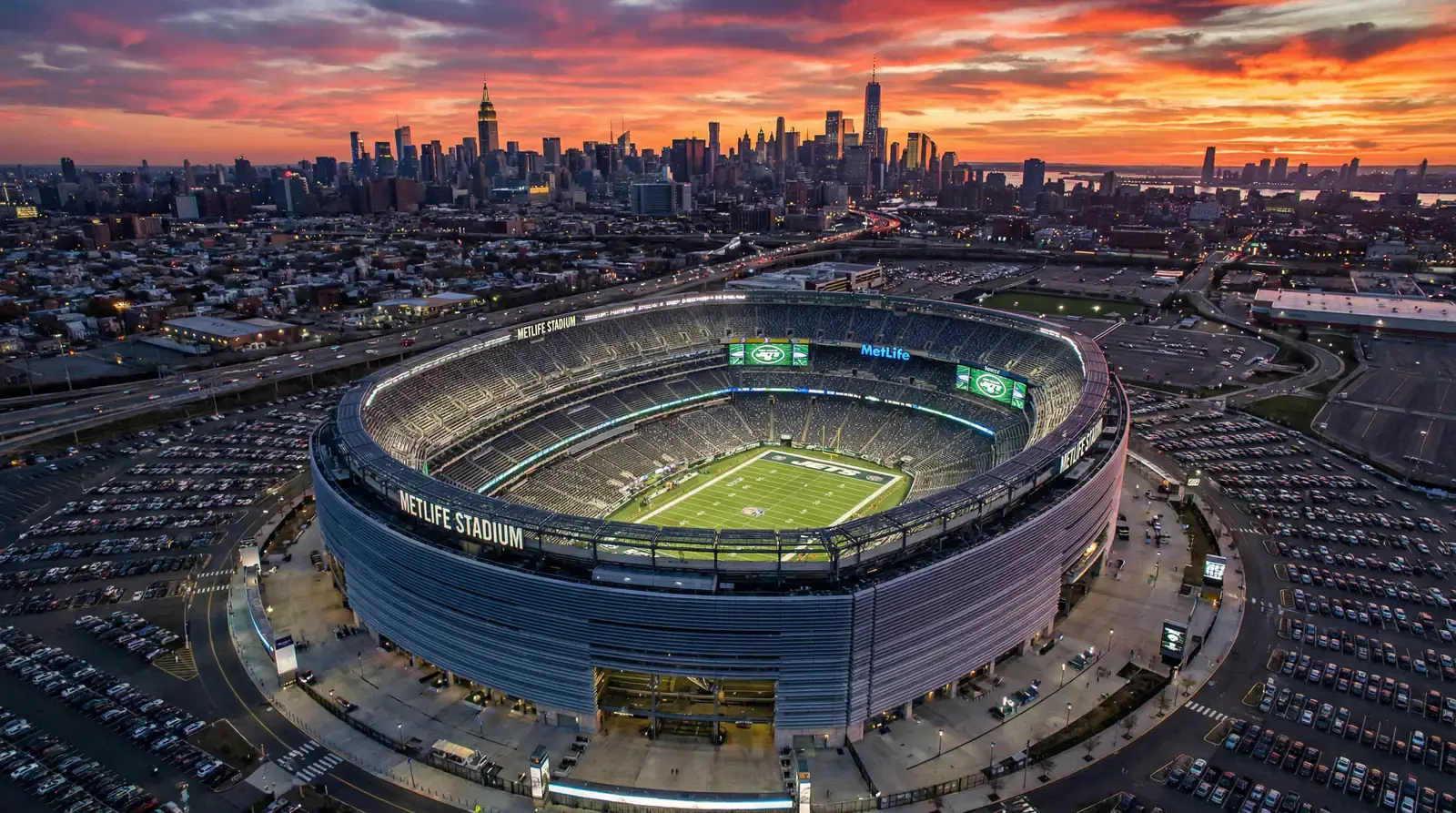 MetLife Stadium i East Rutherford, New Jersey - arena för VM-finalen 2026