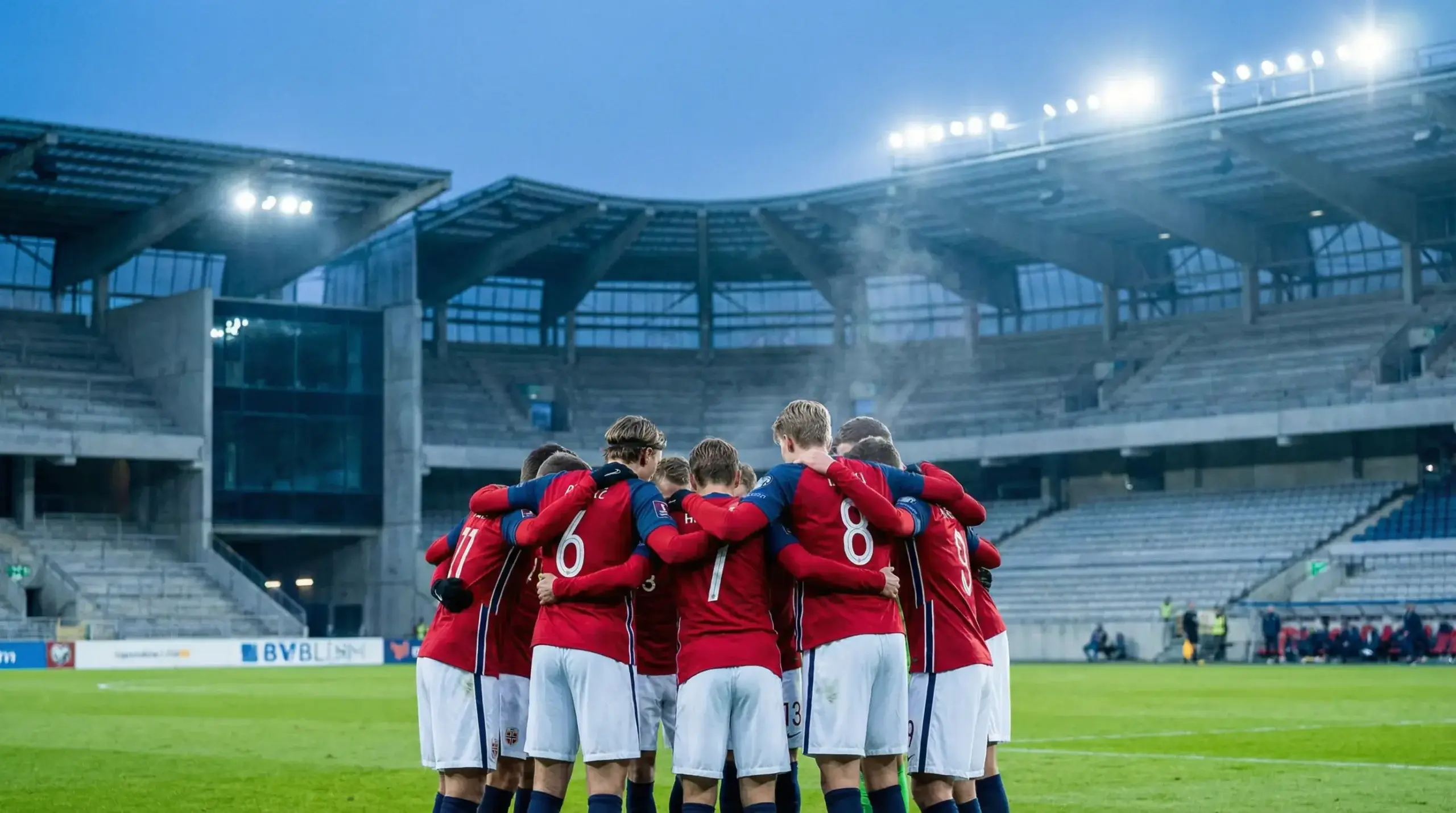 Det norska landslaget med Erling Haaland inför VM 2026